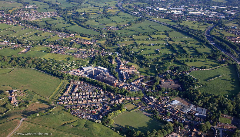 Higher Walton, Lancashire from the air