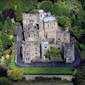 Hornby  Castle Lancashire  from the air 