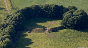 Castle Stede motte and bailey, Hornby from the air
