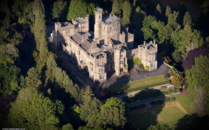 Hornby Castle, Lancashire  from the air
