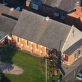 Knott-End Methodist church from the air