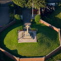Preesall and Knott End War Memorial from the air