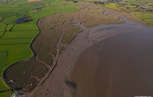 Lades Marsh salt marsh  aerial photograph  