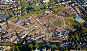 new houses at Longridge Lancashire Lancashire aerial photo