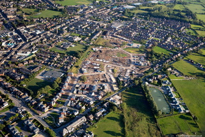 new houses at Longridge Lancashire aerial photo