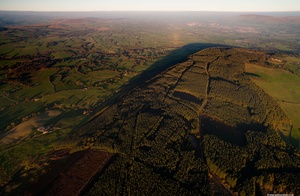 Longridge Fell Lancashre from the air