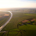 Longton Marsh & the River Douglas Lancashire aerial photo