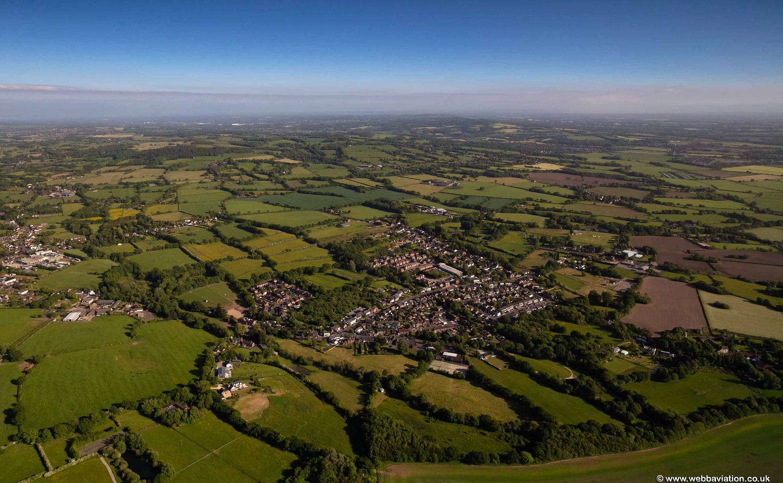 Mawdesley Lancashire from the air