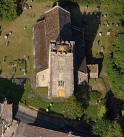 St Wilfrid's Church, Melling from the air