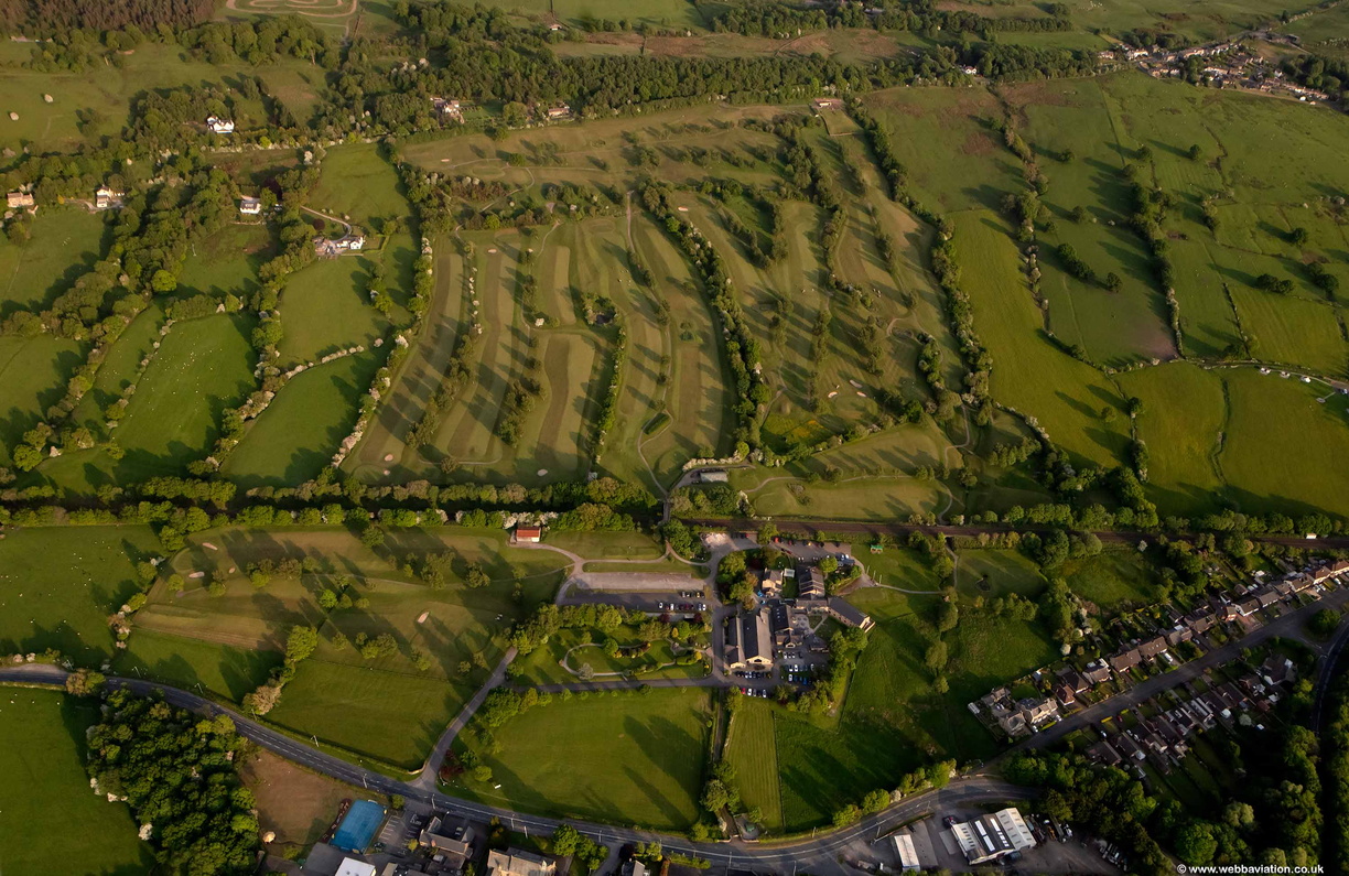 Mytton Fold Golf Club, Whalley Rd, Langho Lancashire from the air