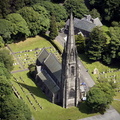 Our Lady and All Saints Church, Parbold from the air