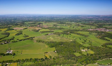proposed landfill waste site at Parbold  from the air