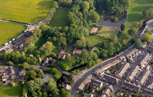 Pendle Heritage Centre Barrowford Lancashire from the air