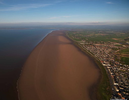 Preesall Sands Lancashire UK from the air