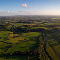 River Hodder at Great Mitton, Lancashire  aerial photo