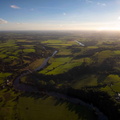 River Ribble sunset aerial photo