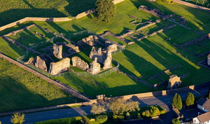 Sawley Abbey aerial photograph  