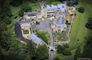 Thurland Castle Lancashire  from the air 