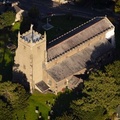 St Oswald's Church, Warton from the air