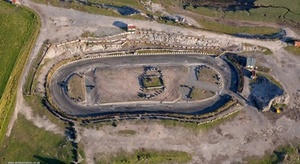 Warton Stock Car Club Track Lancashire  from the air
