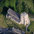 St Michael's Church Whittington from the air
