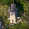 St Michael's Church Whittington from the air