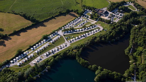 Wyreside Lakes Fishery and Campsite from the air