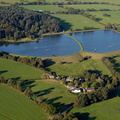 Barns Fold Reservoirs Lancashire aerial photo