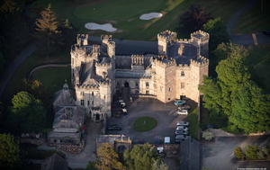Ashton Hall, Lancaster  from the air