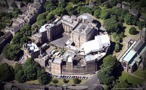 Lancaster Castle from the air