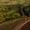 Lancaster Golf Club taken in the late evening summer sunshine from the air