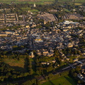 Lancaster Lancaster UK taken in the late evening summer sunshine from the air