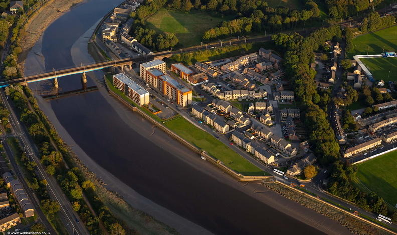 St Georges Quay - Luneside in Lancaster from the air