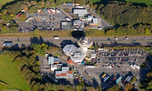 Moto Lancaster Forton Services   from the air
