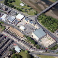 the Old Bus Depot Lancaster before it was rebuilt as apartments from the air
