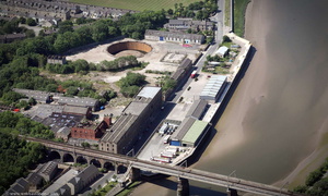 St Georges Quay , Lancaster,  from the air