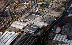 Bridgewater Business Park in Leigh from the air