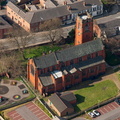St Thomas & All Saints Church, Bedford, Leigh  from the air