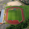 athletics  track at  Leigh Sports Village  from the air