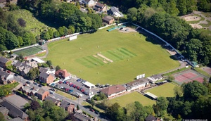 Leyland Cricket Club from the air
