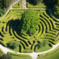 Worden Park Maze from the air