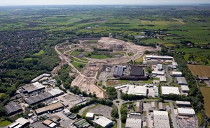  former Leyland Truck Test Track in Leyland from the air