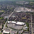  new houses on the former the former Leyland / Prestolite / Butec Factory site  in Leyland from the air