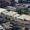 Central Retail Park Great Ancoats St Manchester from the air 