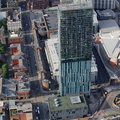 Hilton , aka Beetham Tower, Manchester   from the air 