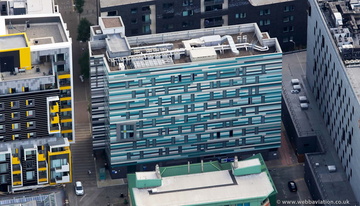 Holiday Inn Express Manchester  from the air 