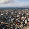 Manchester panorama aerial photograph