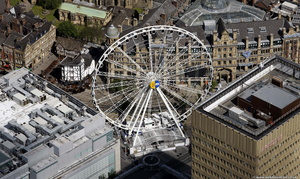 Manchester big wheel from the air