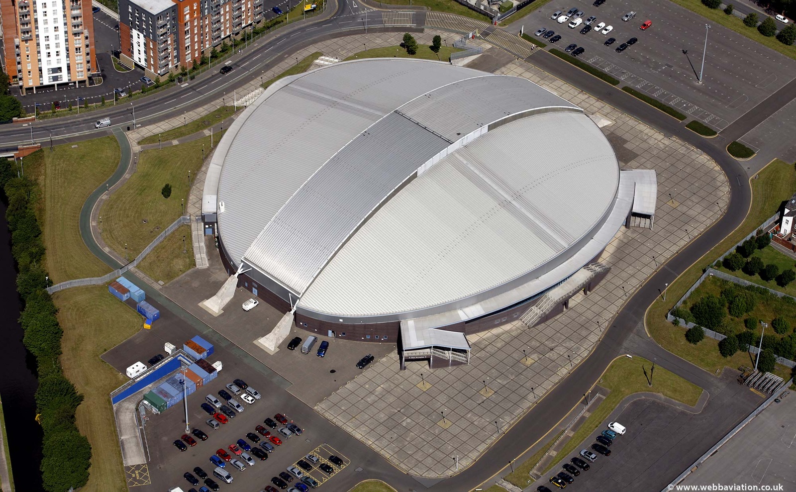 Manchester Velodrome from the air