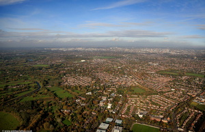 Didsbury  Manchester from the air